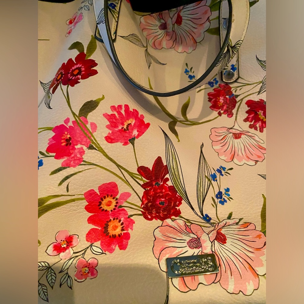 Carlos Santana Floral Tote